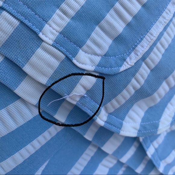 Vintage SET matching 1970s Women’s Stripe Outfit - Picture 9 of 16